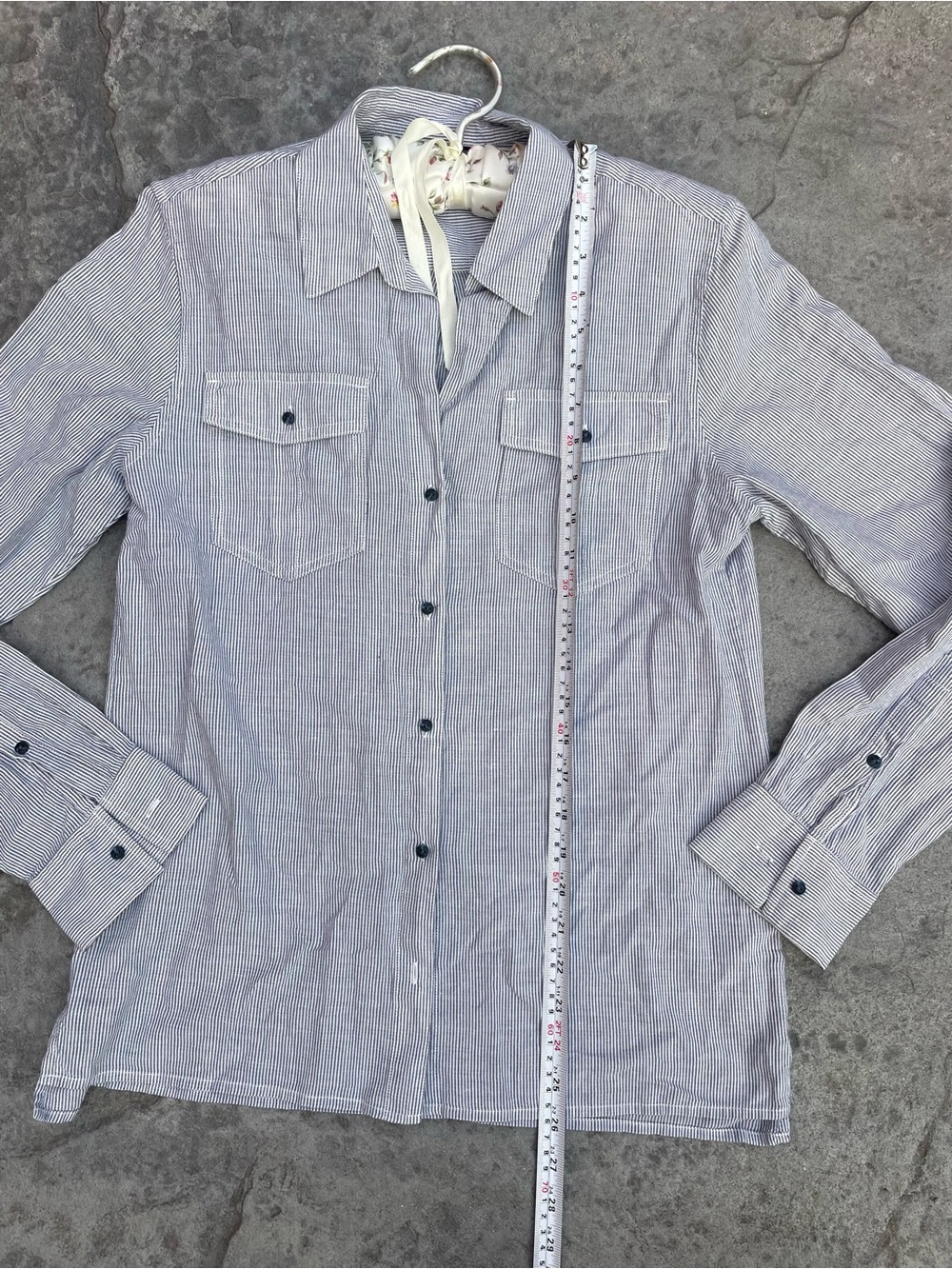 Patagonia Light Blue Striped Casual Button-Down Shirt - Picture 5 of 8